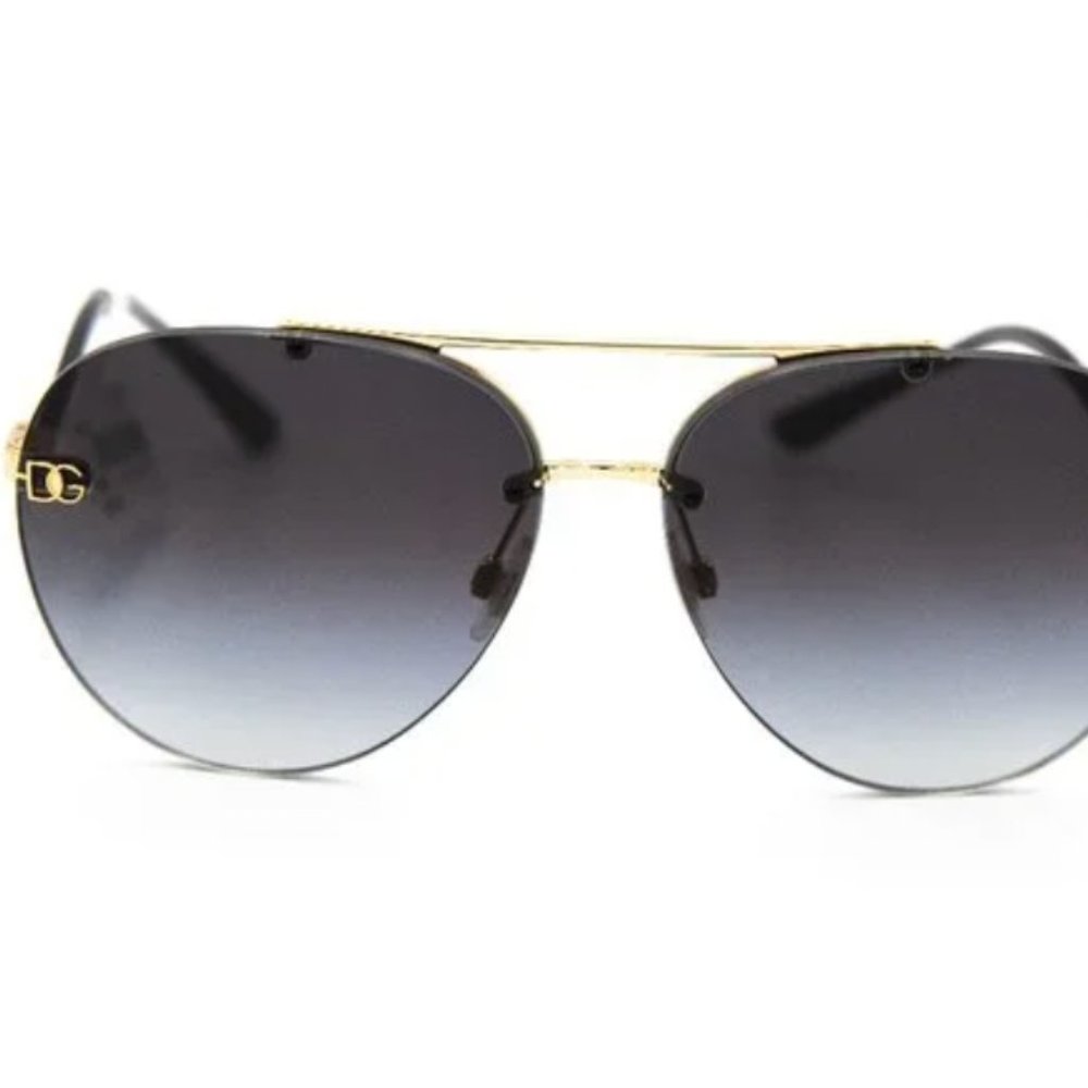 Dolce & Gabbana Aviators w/ Gold Trim